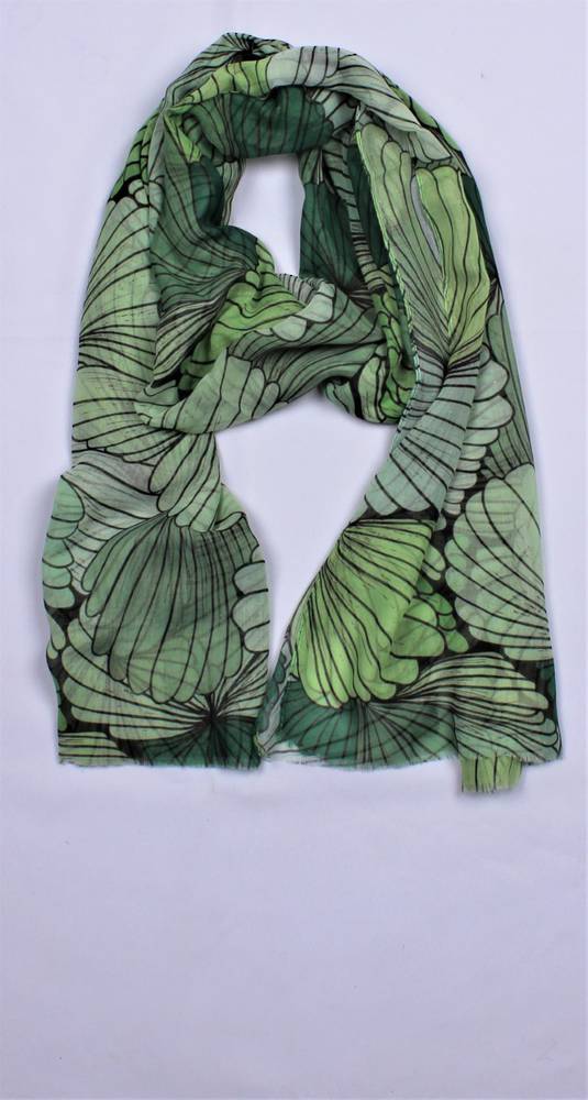 Alice & Lily printed scarf green Style : SC/5005GRN